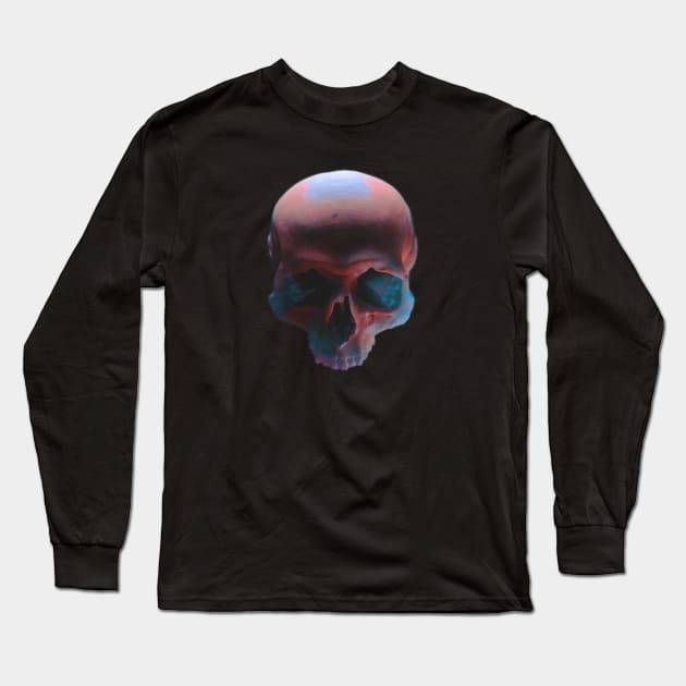 Skull Long Sleeve T-Shirt by KalebLechowsk